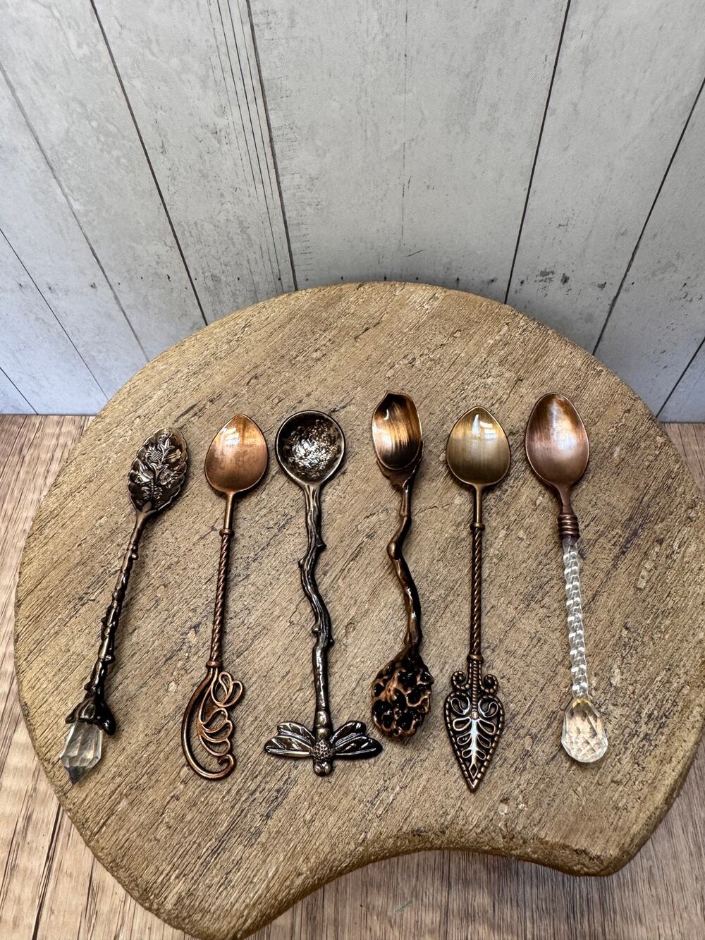 Set of 6 Spoons Afternoon Tea Fancy Spoons Flower Spoon Set